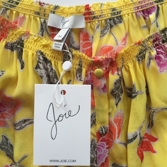 Joie Derfuta Floral Silk Boho Crop Top NWT $228 - Picture 8 of 8